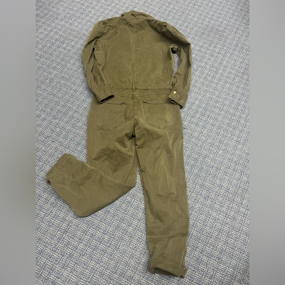 DL1961 womens Freja-jumpsuit in Larimore (army green) - Picture 6 of 7